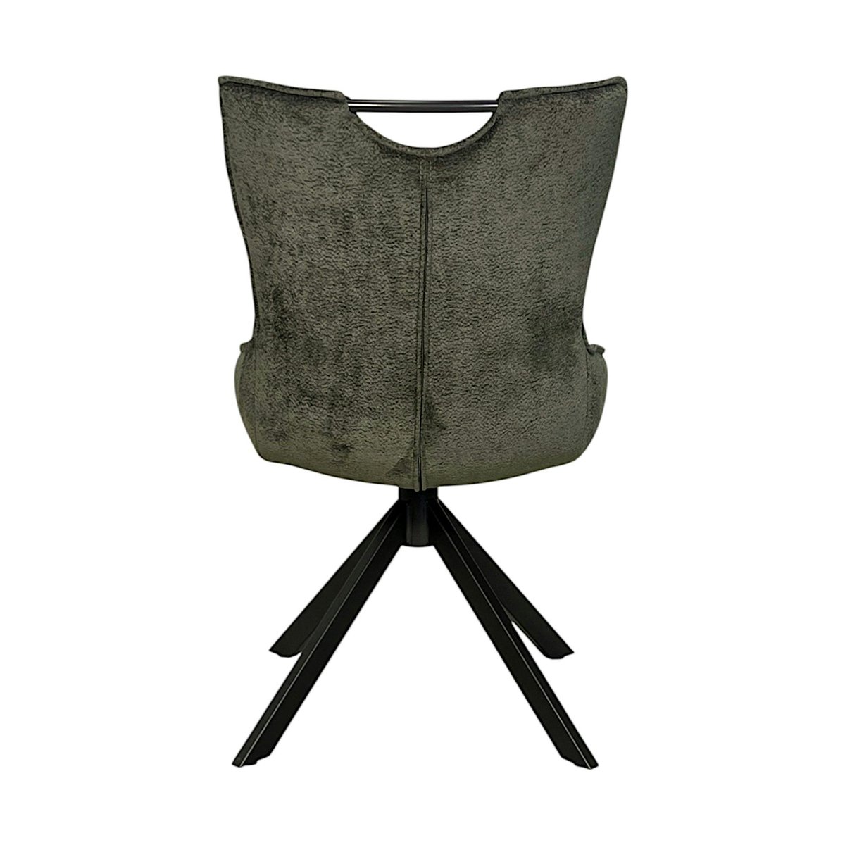Chaise pivotante coussin et poignée tissu vert (lot de 2) IENA vert, PIER IMPORT