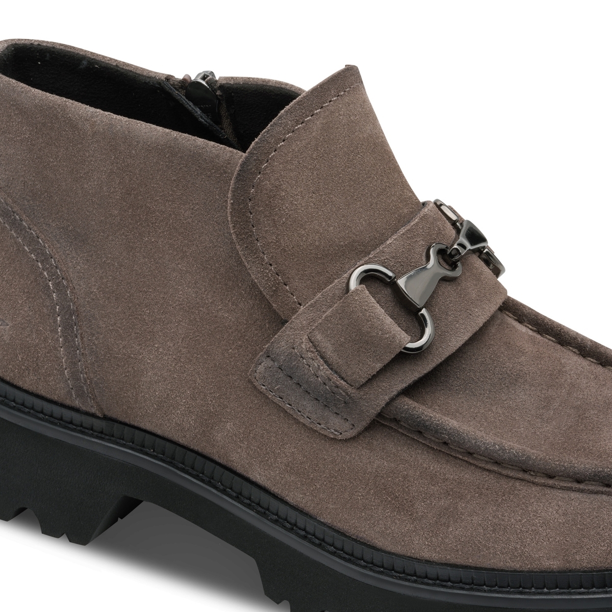 Bottine en cuir marron taupe, TAMARIS