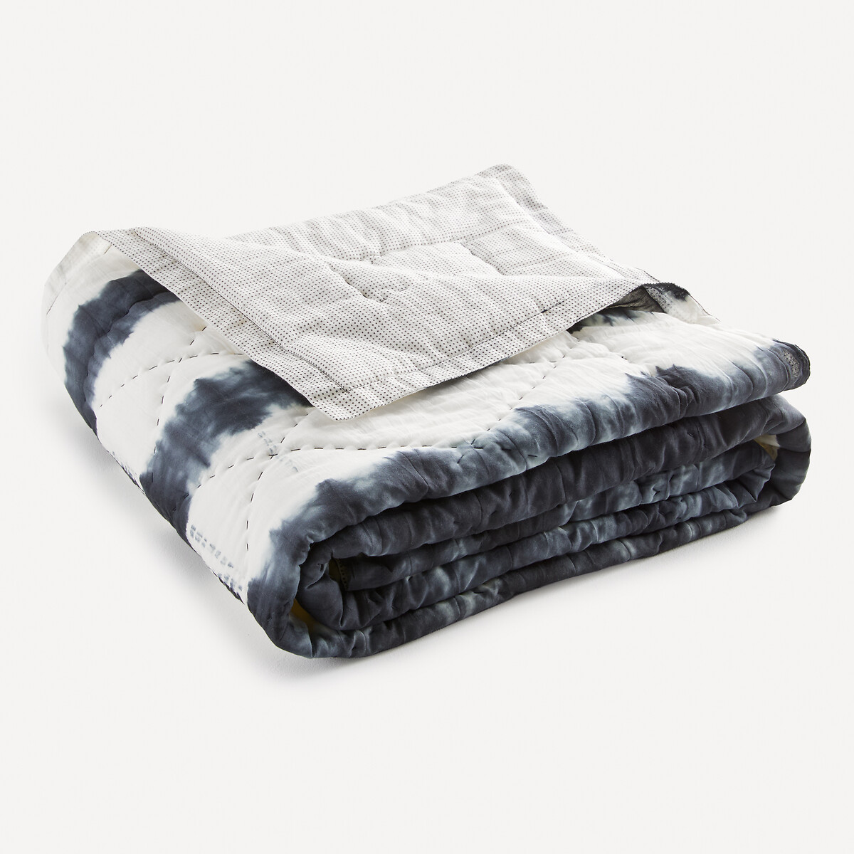 Edredon en coton tie and dye, SIRIO nuit indigo, AM.PM