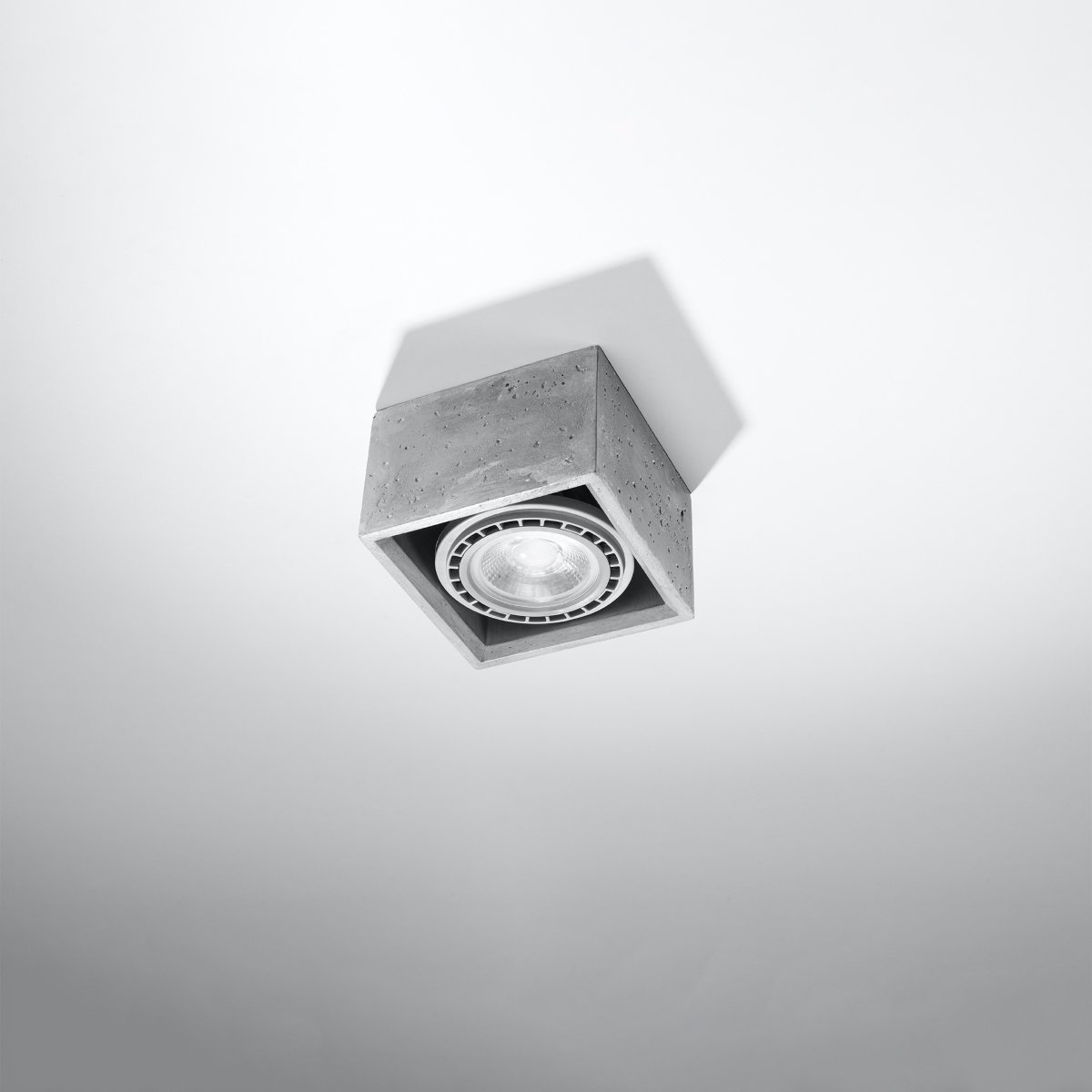 Plafonnier Béton Gris GU10/ES111 1 Quatro gris, EDEN