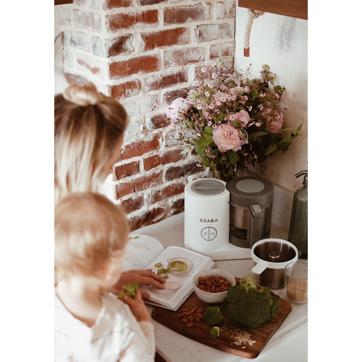 Babycook Néo Robot Bébé Cuiseur 6 en 1 gris/blanc, BEABA