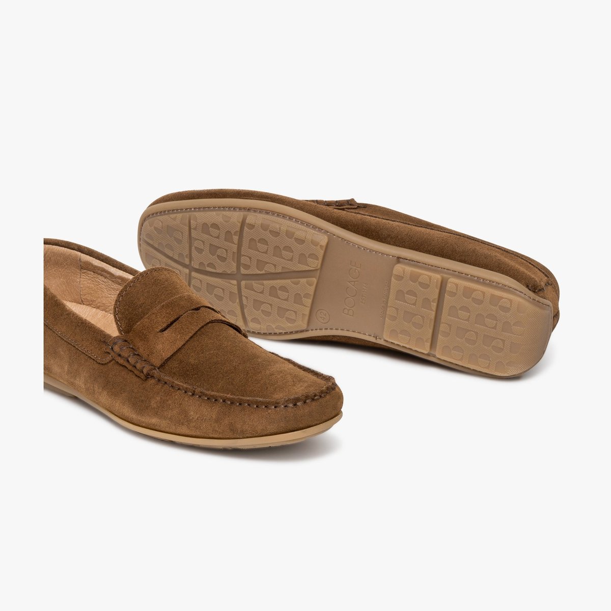 Mocassin en cuir HARRIS cognac, BOCAGE