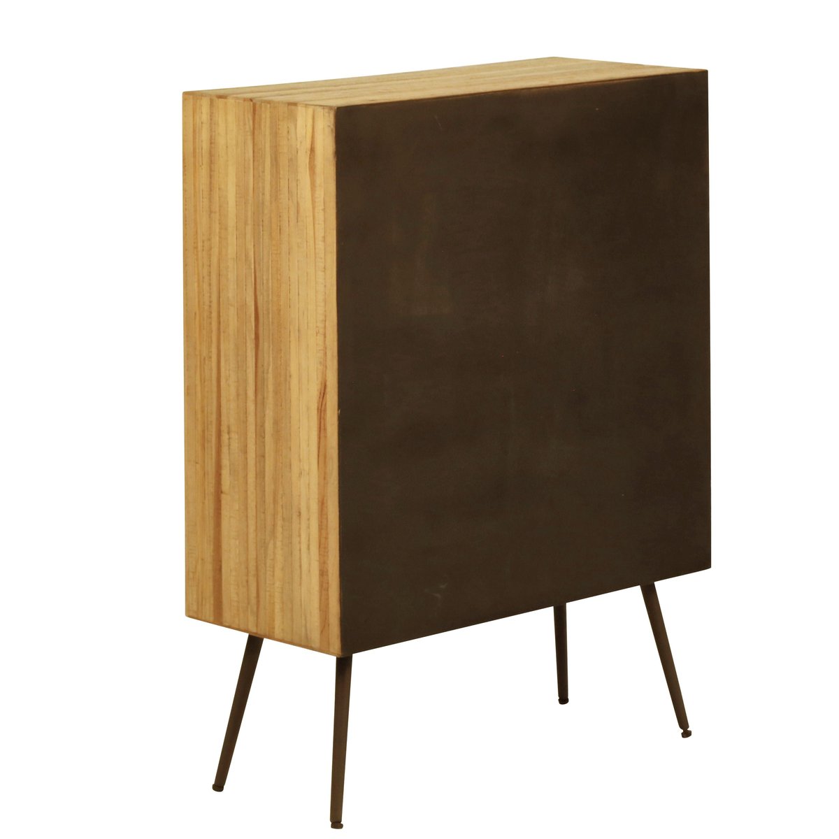 Commode teck recyclé 4 tiroirs naturel, ZAGO