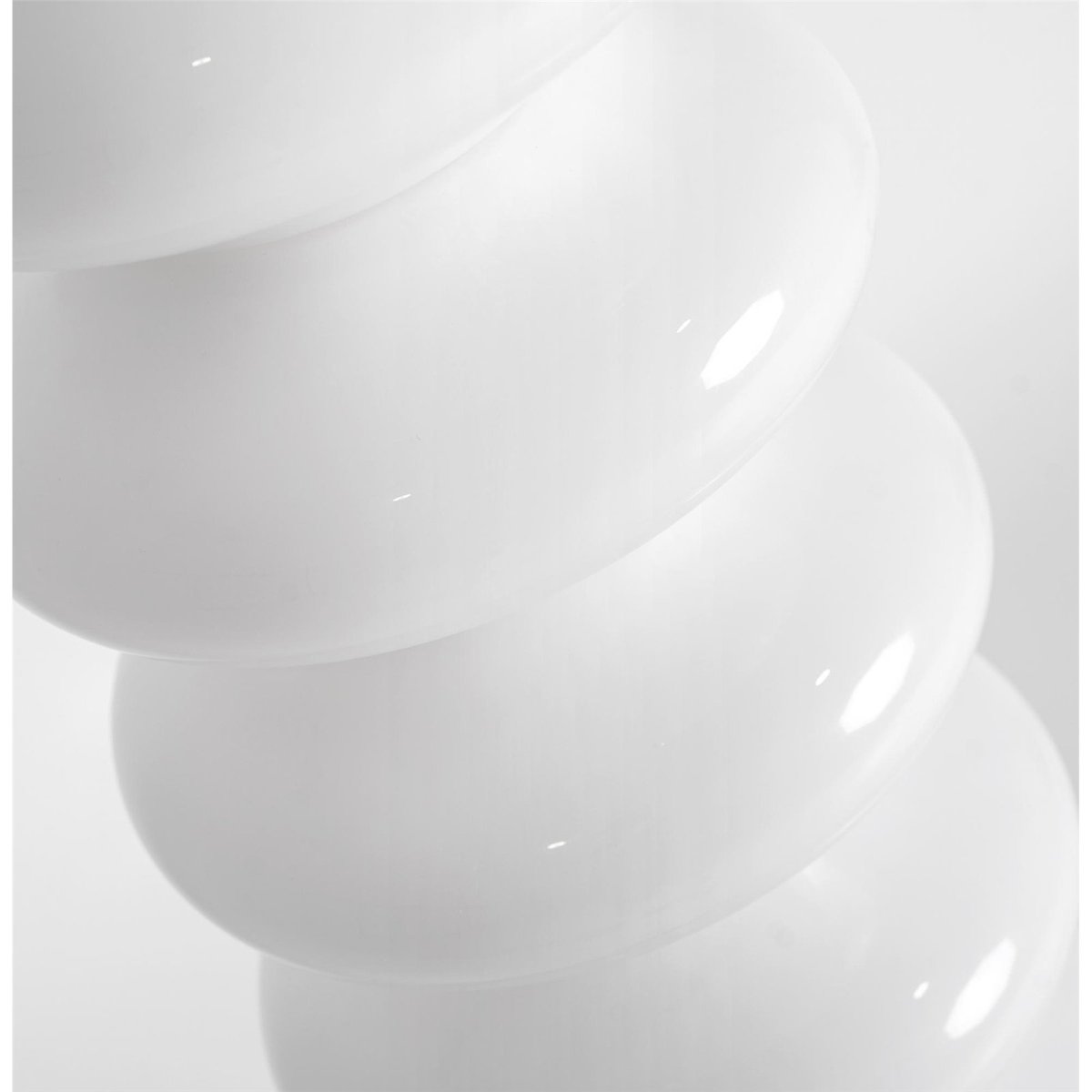 Lampadaire design en cristal translucide blanc cristal translucide et doré, RECOLLECTION