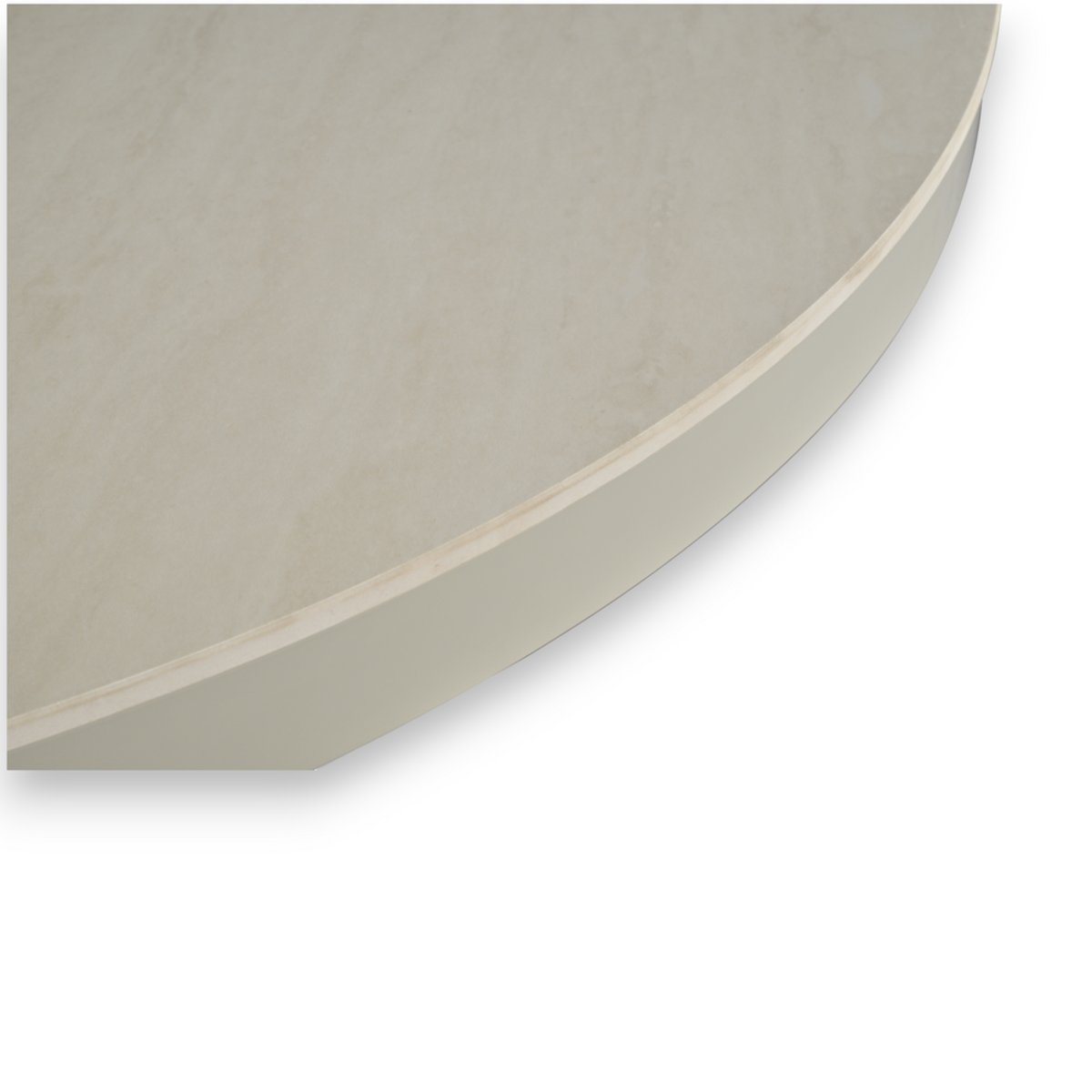 Table repas céramique he 100 cm avec allonge blanc, ZAGO