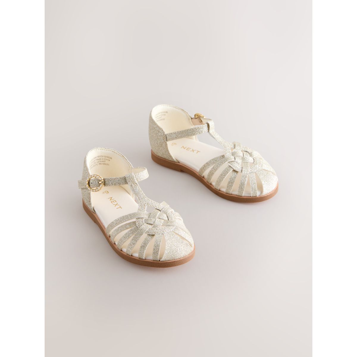 Sandales ouvertes pour grandes occasions doré, NEXT