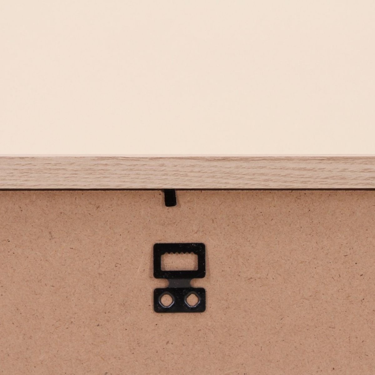 Porte photo en rotin 22x22cm beige, ORNAMI