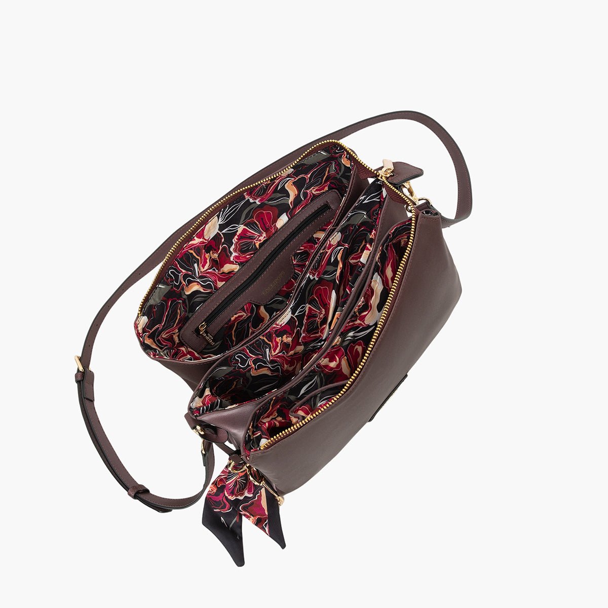 Sac multi poches Teya bordeaux,doré, LOLLIPOPS