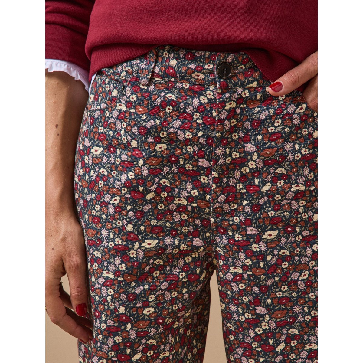 Pantalon wide Petal&Daisy - Made with Liberty Fabrics liberty petal and daisy, CYRILLUS