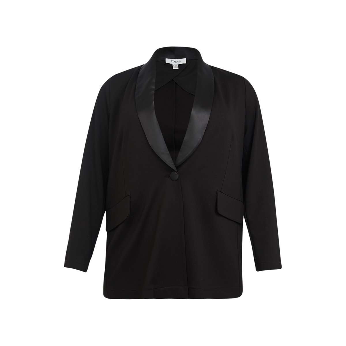 Veste /Blazer avec fermeture à bouton noir, YOEK