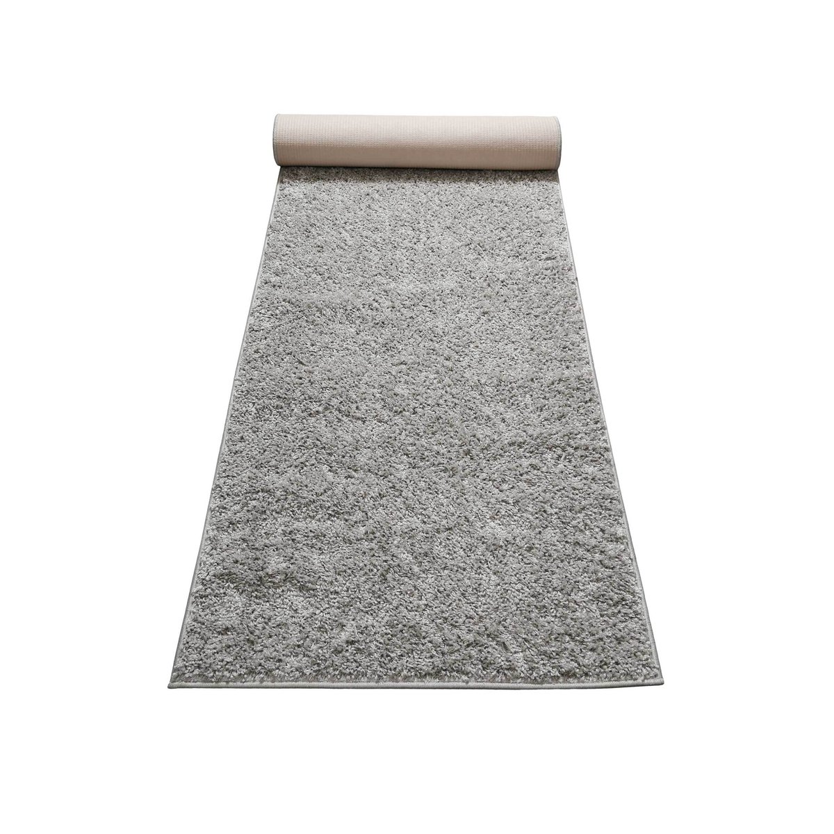 Tapis doux à poils aspect laine bouclettes , GRETA gris clair, WECON HOME