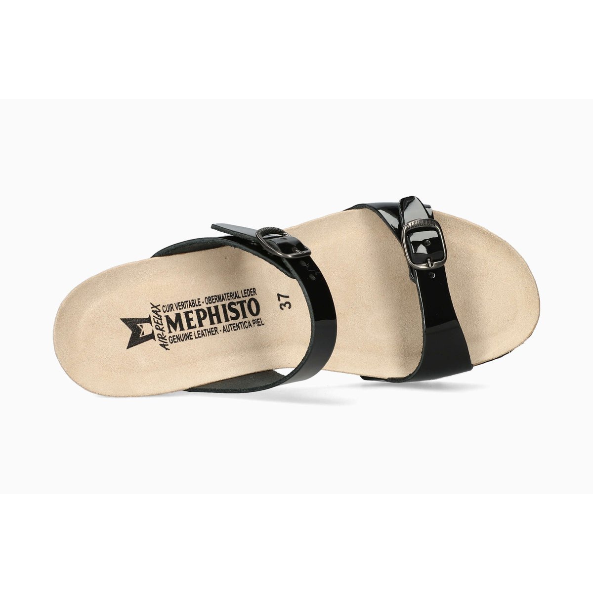 Sandales en cuir LUISA noir 5147, MEPHISTO