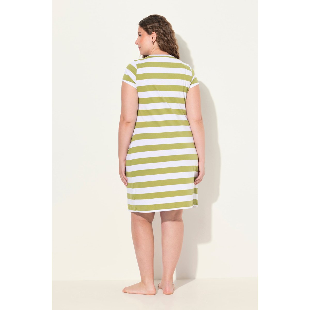Robe de grossesse en jersey manches courtes sauge, ULLA POPKEN