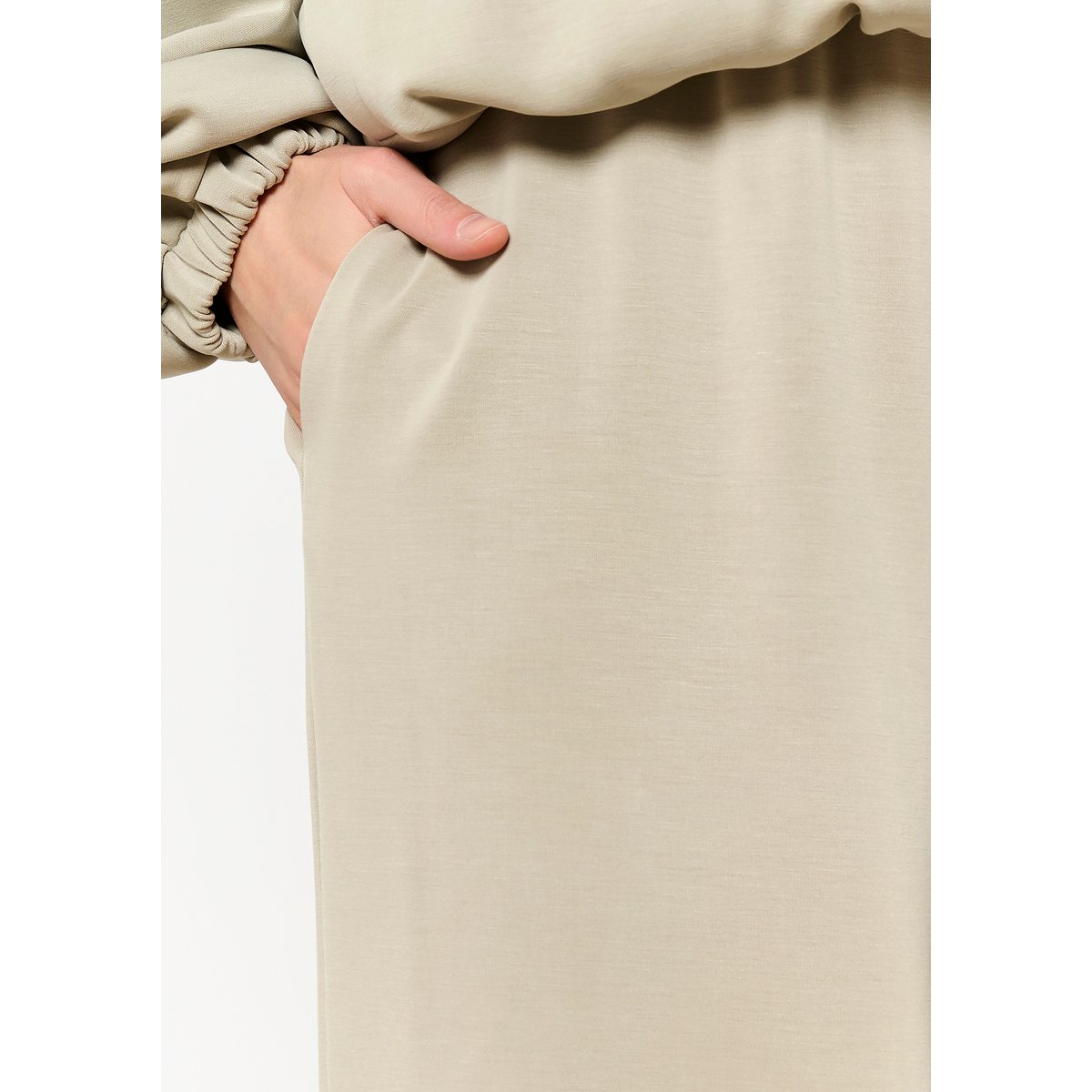 Pantalon de jogging évasé lt beige, LOLALIZA