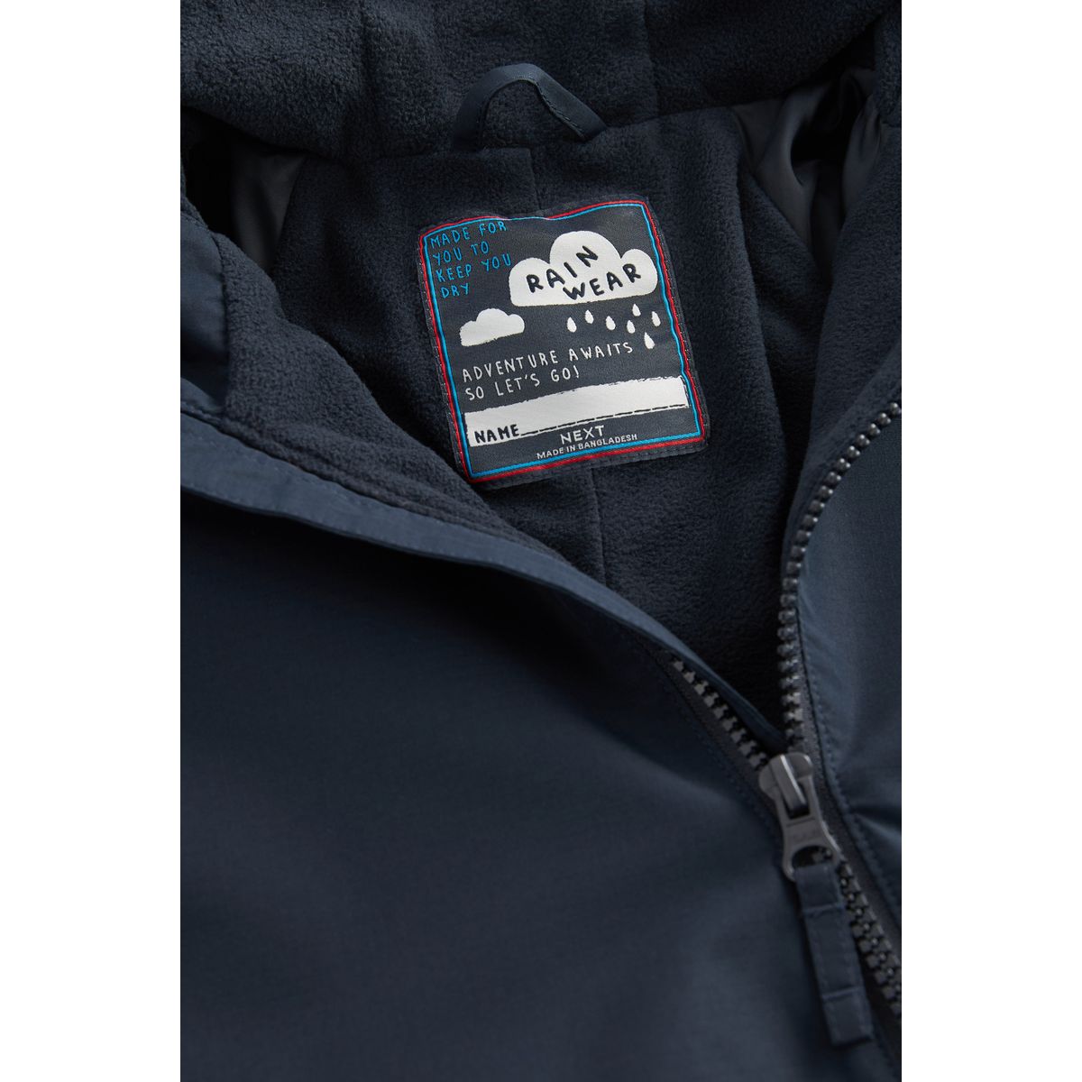 Combinaison imperméable doublée de polaire bleu marine, NEXT