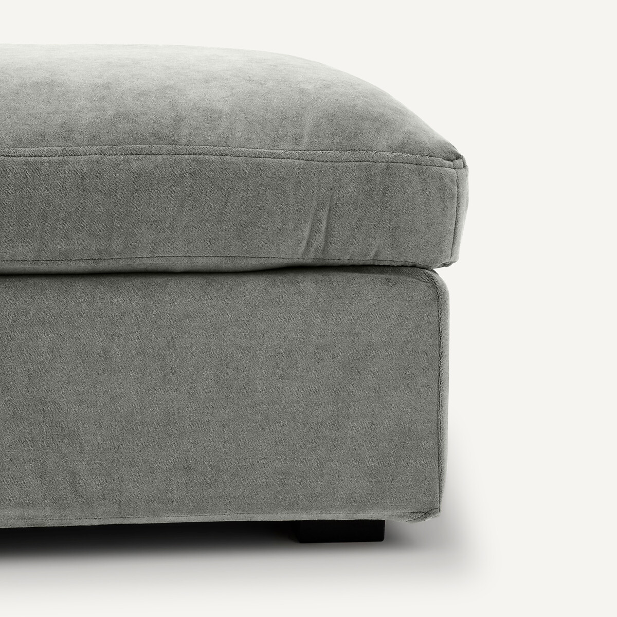 Repose-pied velours stonewashed, Neo Chiquito vert sapin, AM.PM