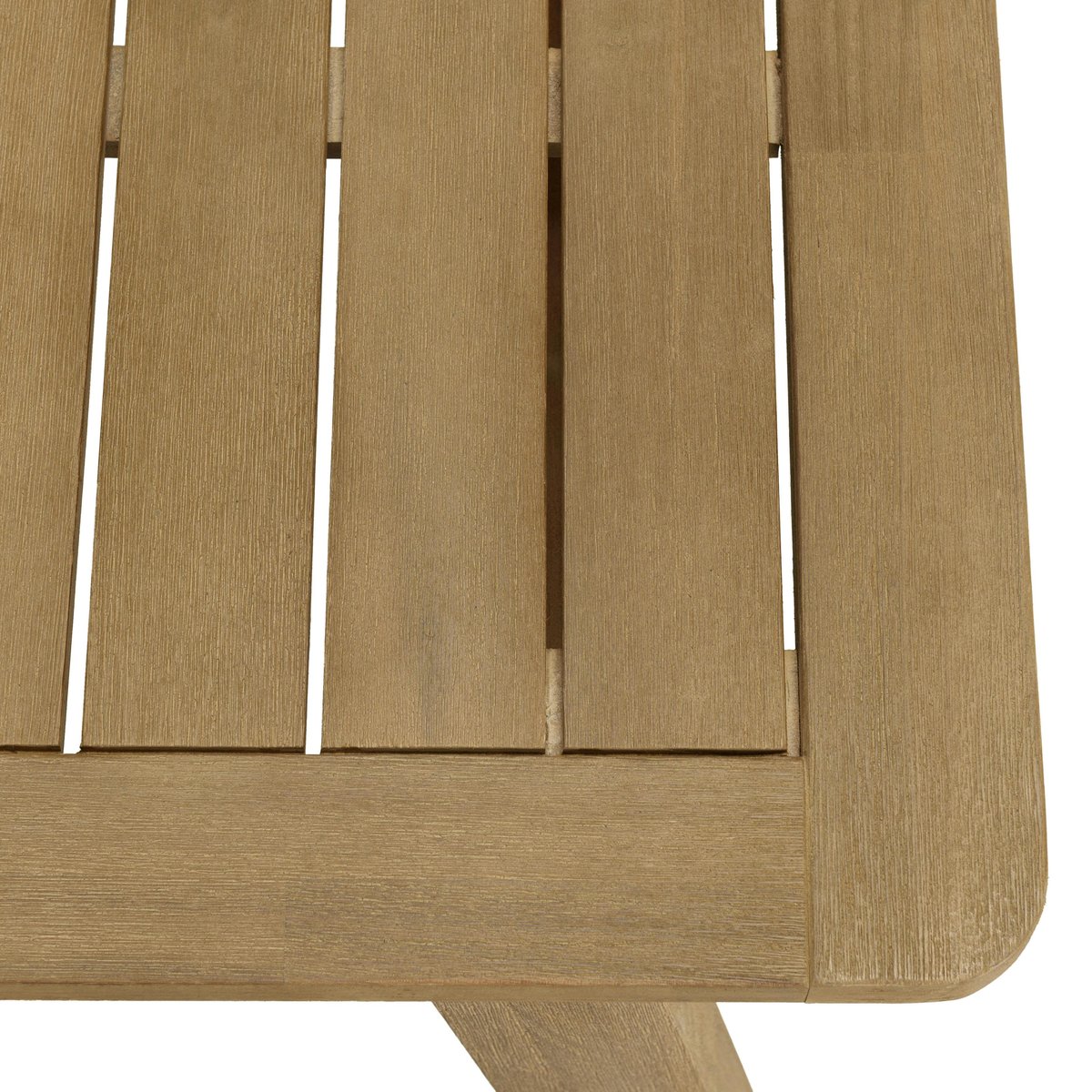 Salon de jardin table acacia et 6 fauteuils cordage vert avec coussins BAHIA bois naturel, PIER IMPORT
