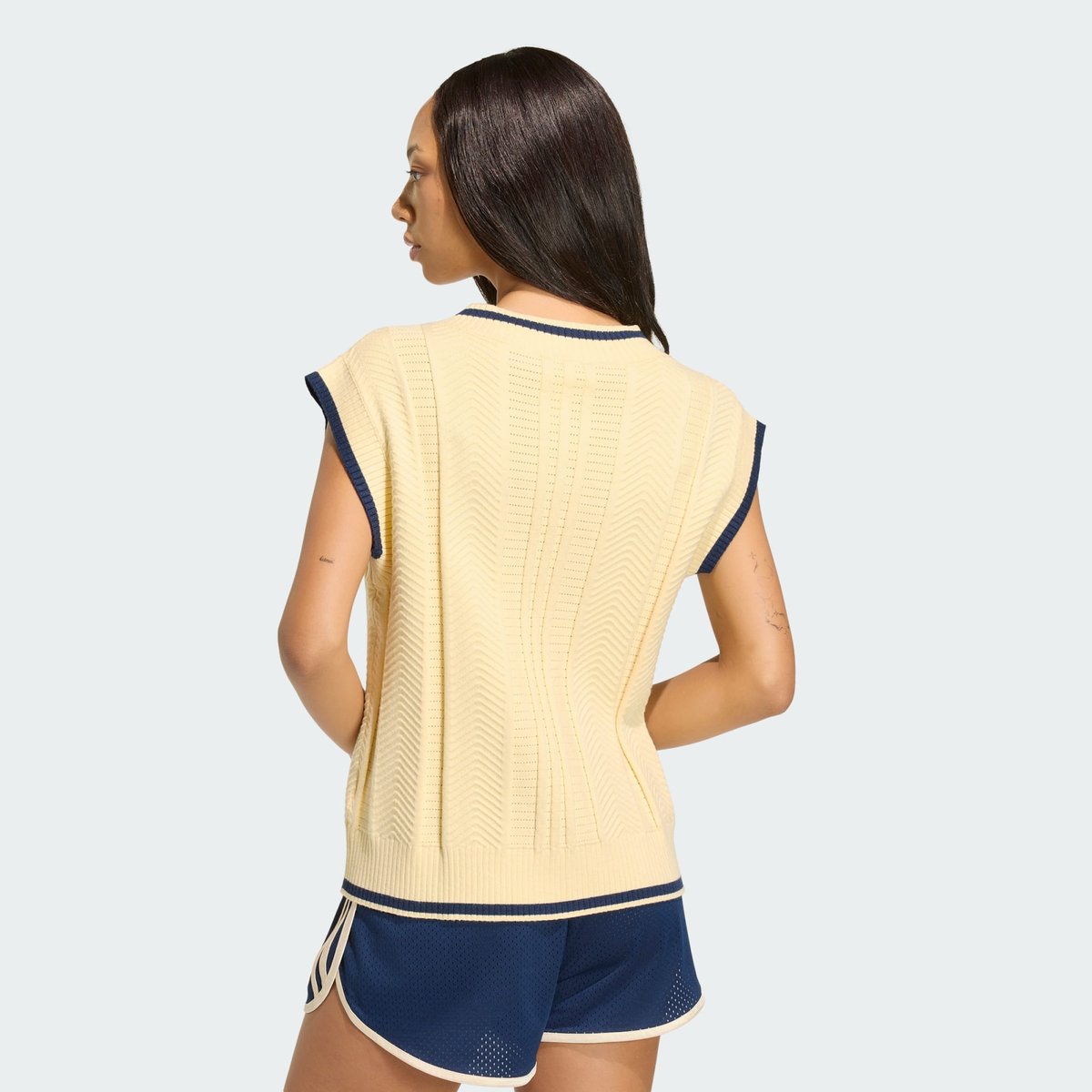 Gilet Sans Manches Maille Torsadée Gilet Sans Manches Maille Torsadée night indigo, adidas Originals