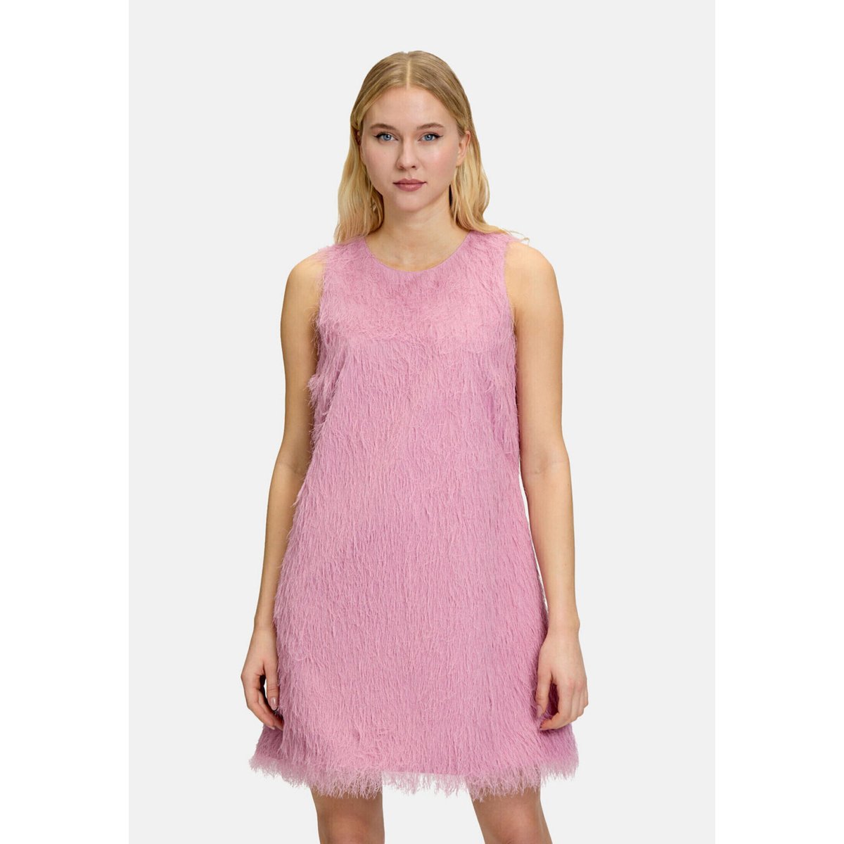 Robe de soirée à franges peony blush, VERA MONT