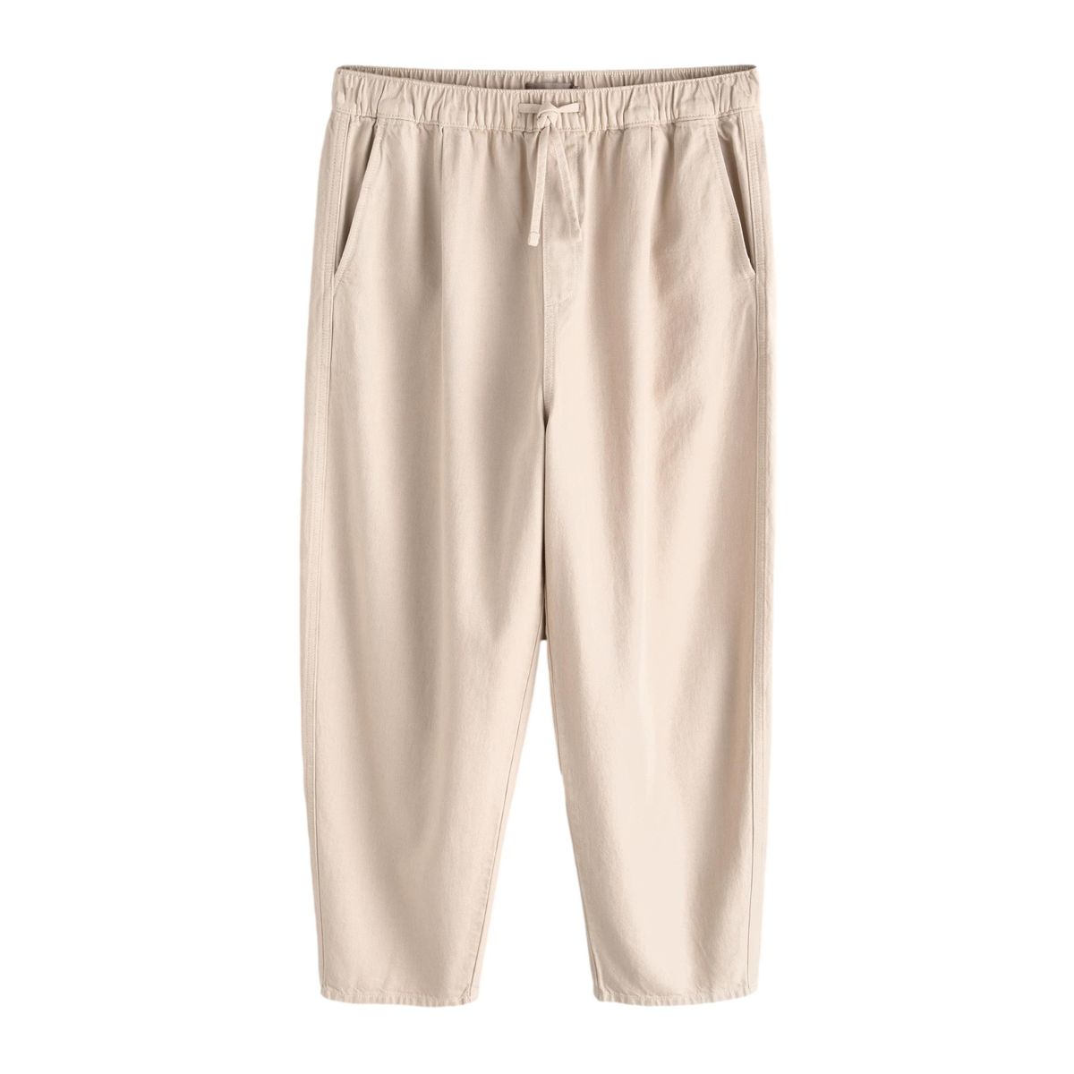 Pantalon de jogging élastique en lin mélangé blanc écru, NEXT
