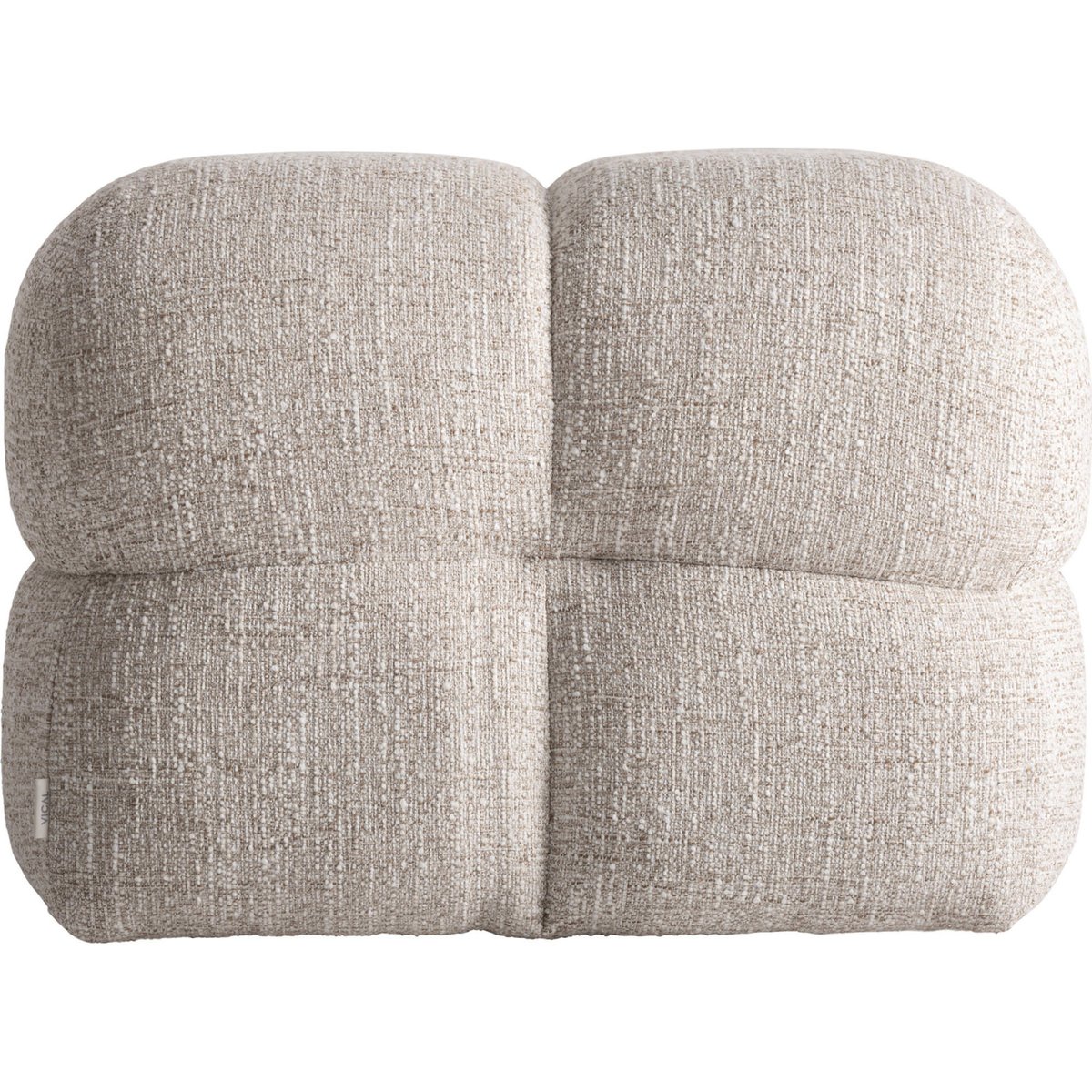 Repose-pieds contemporain beige marbré, RECOLLECTION