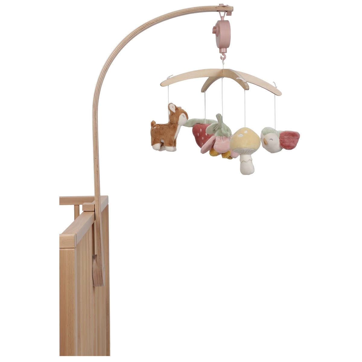 Mobile musical FAIRY GARDEN rose, LITTLE DUTCH