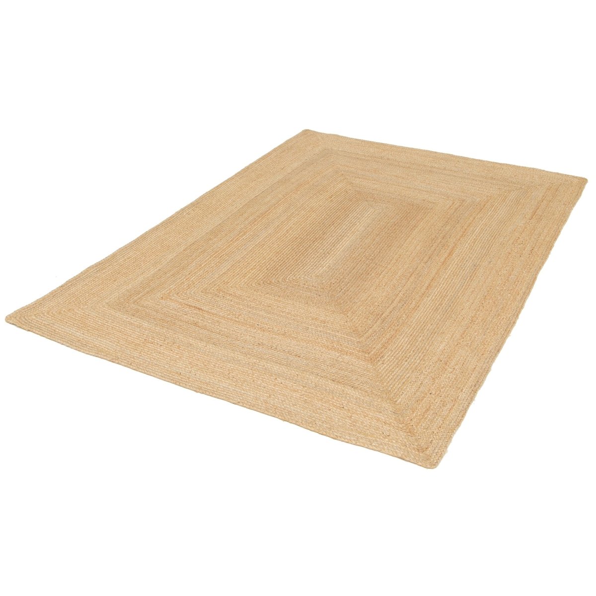 Tapis en jute tressé fait main INDIRA beige sable, AFK LIVING