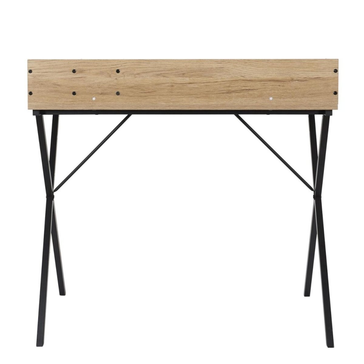 Bureau KLAUS en bois et métal noir, DECORATIE