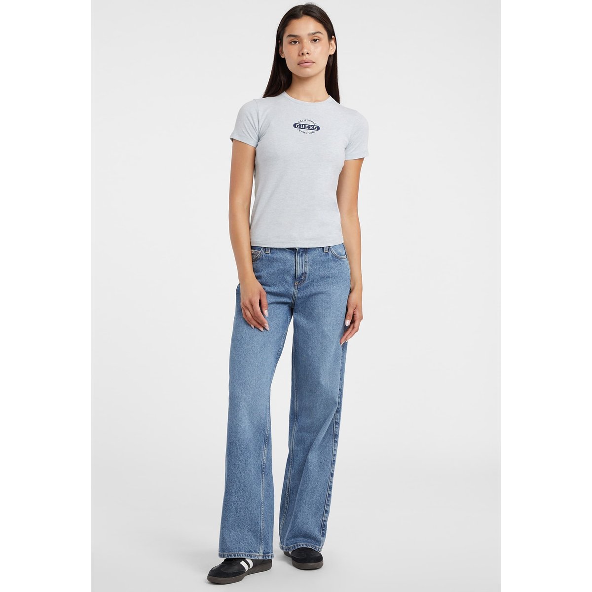 T-Shirt Avec Logo Imprimé bleu, GUESS JEANS