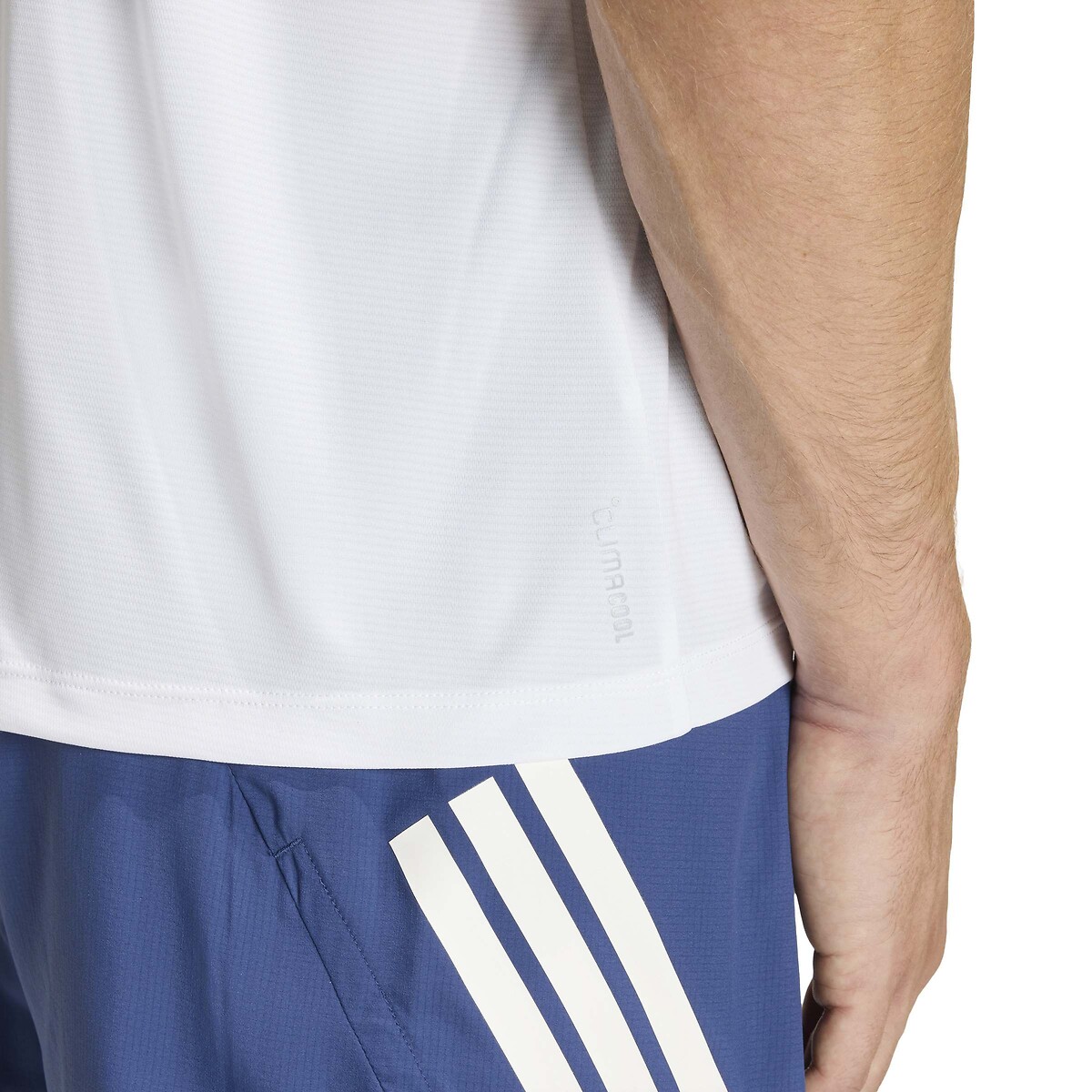 T-shirt de running manches courtes ESSENTIALS blanc, adidas Performance