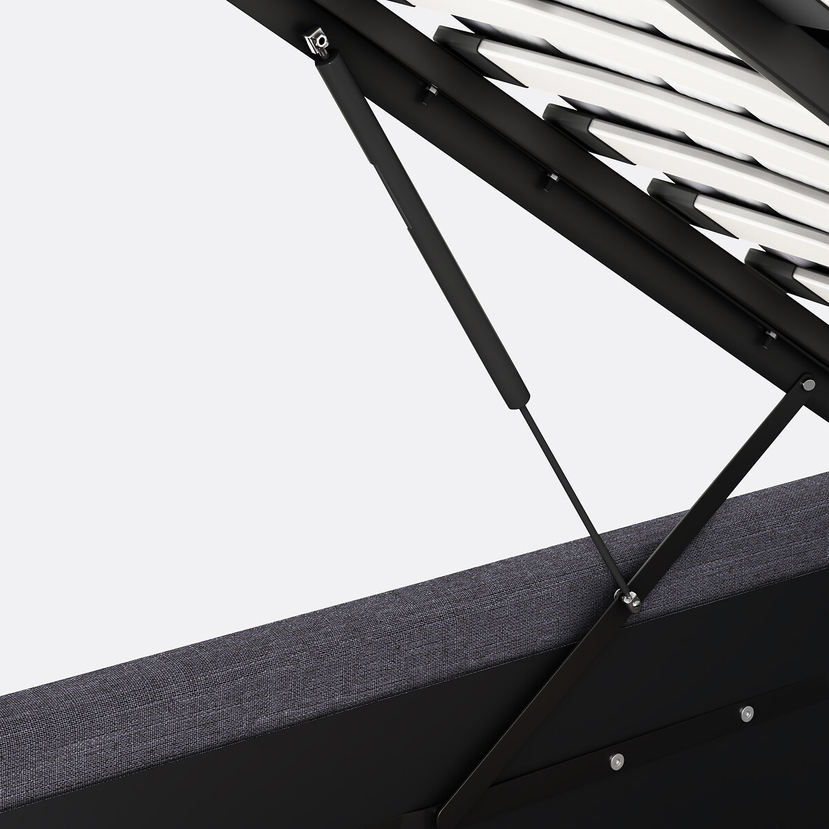 Lit coffre avec sommier relevable, Papilla gris foncé, LA REDOUTE INTERIEURS