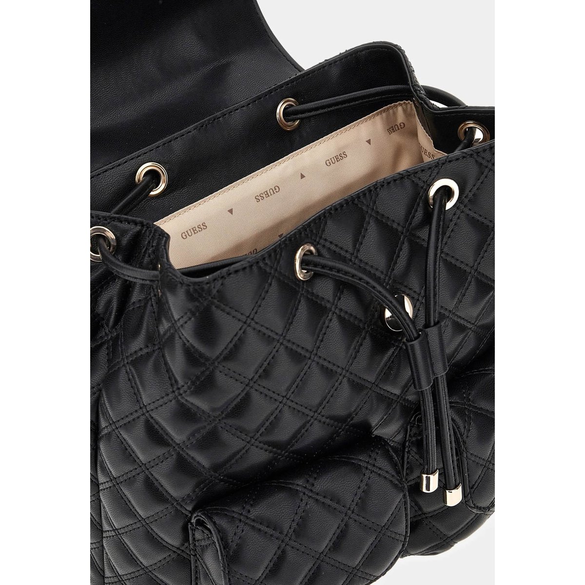 Sac À Dos Giully Surpiqué noir, GUESS