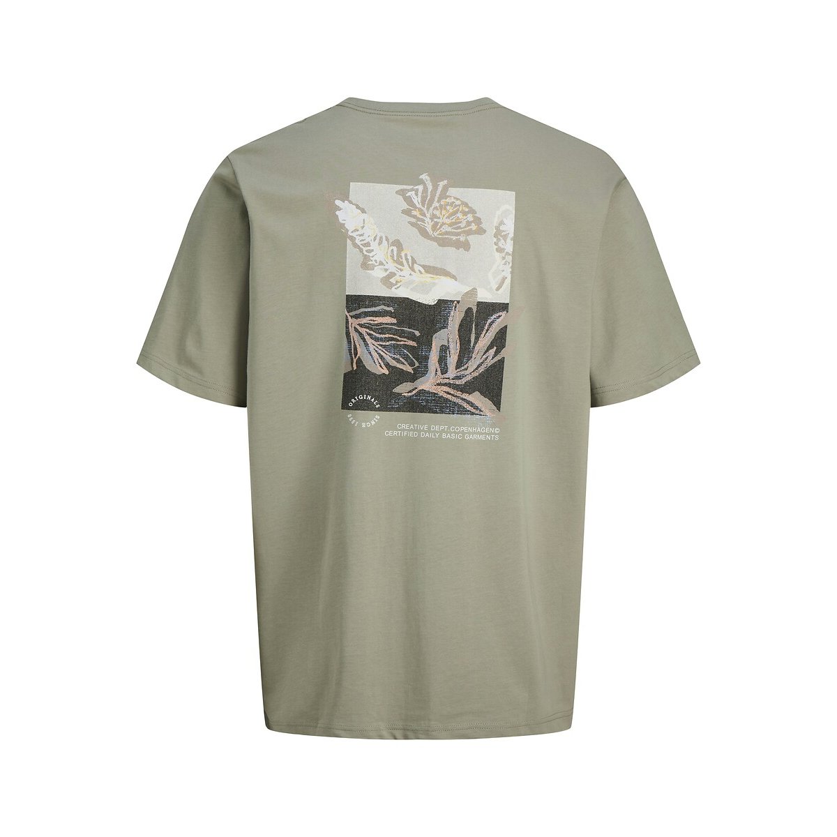 T-shirt manches courtes vert kaki, JACK & JONES