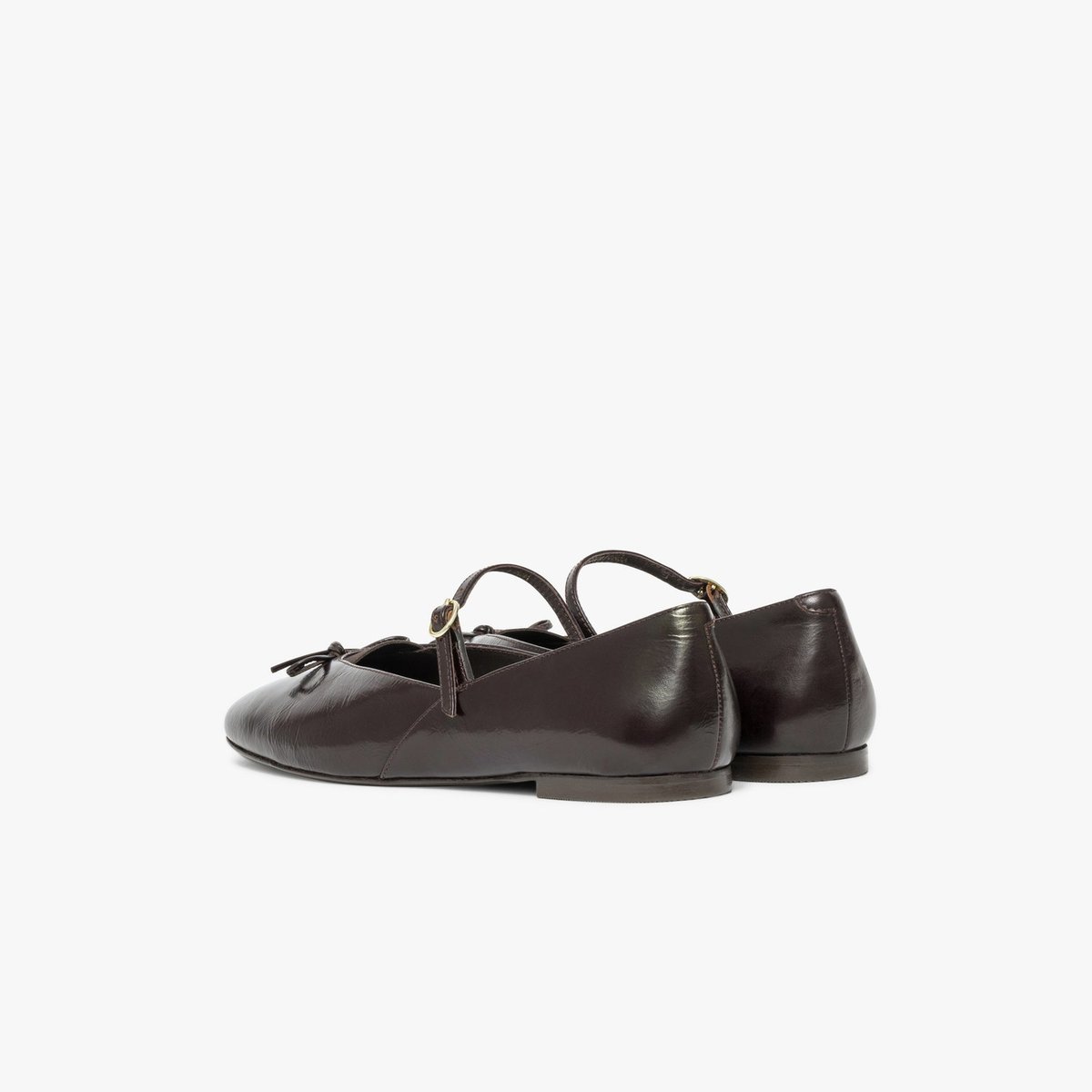Ballerine en cuir BIANCA marron marron fonce, BOCAGE
