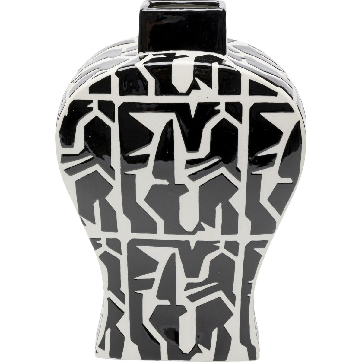 Vase en porcelaine, ARTISTICO noir, KARE DESIGN