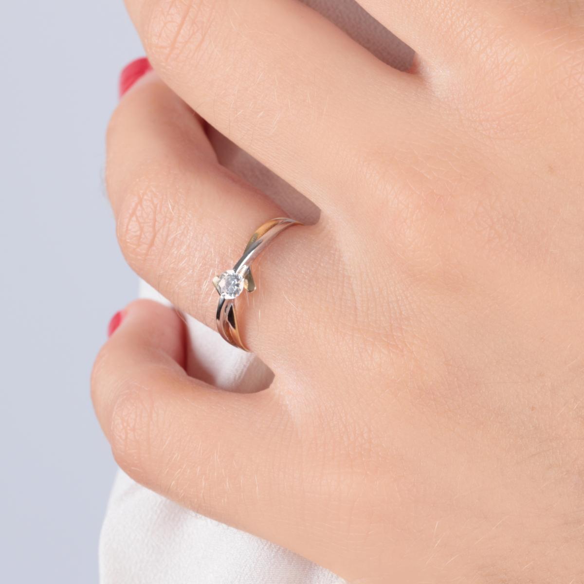 Bague en or bicolor 750 B-CLASSIC or jaune, BLUESPIRIT