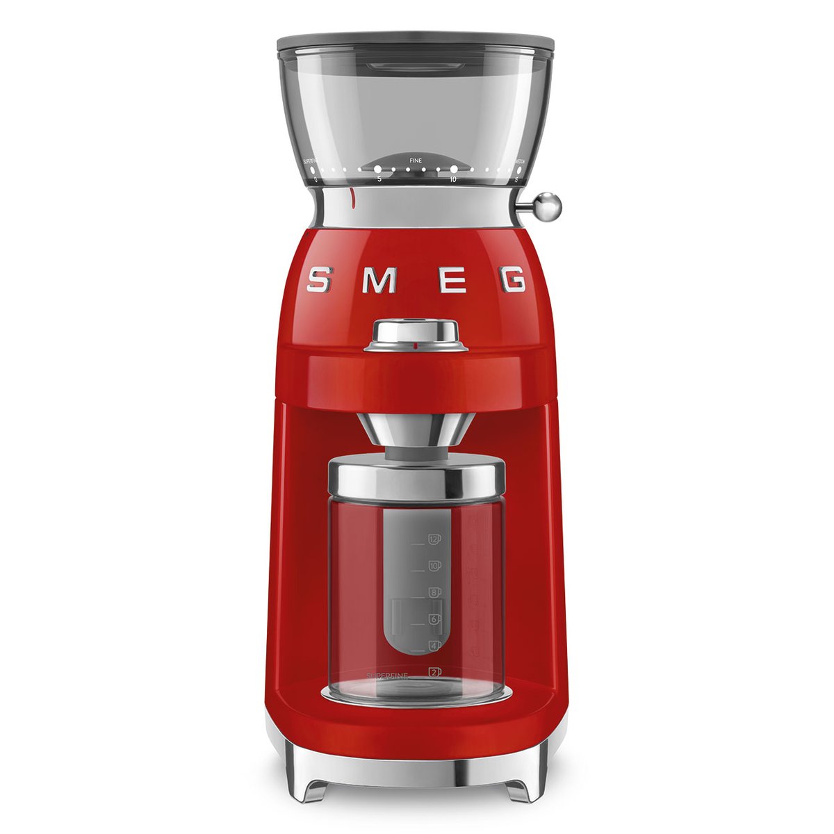 Broyeur à cafe CGF03 rouge brillant, SMEG