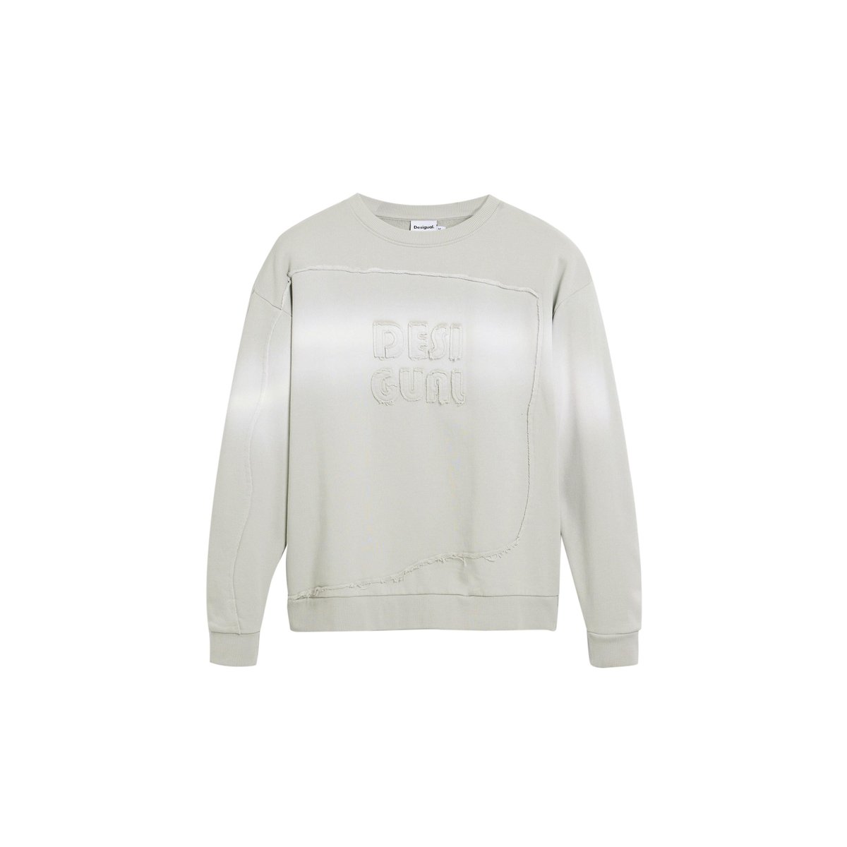 Sweat à capuche logo dégradé beige, DESIGUAL