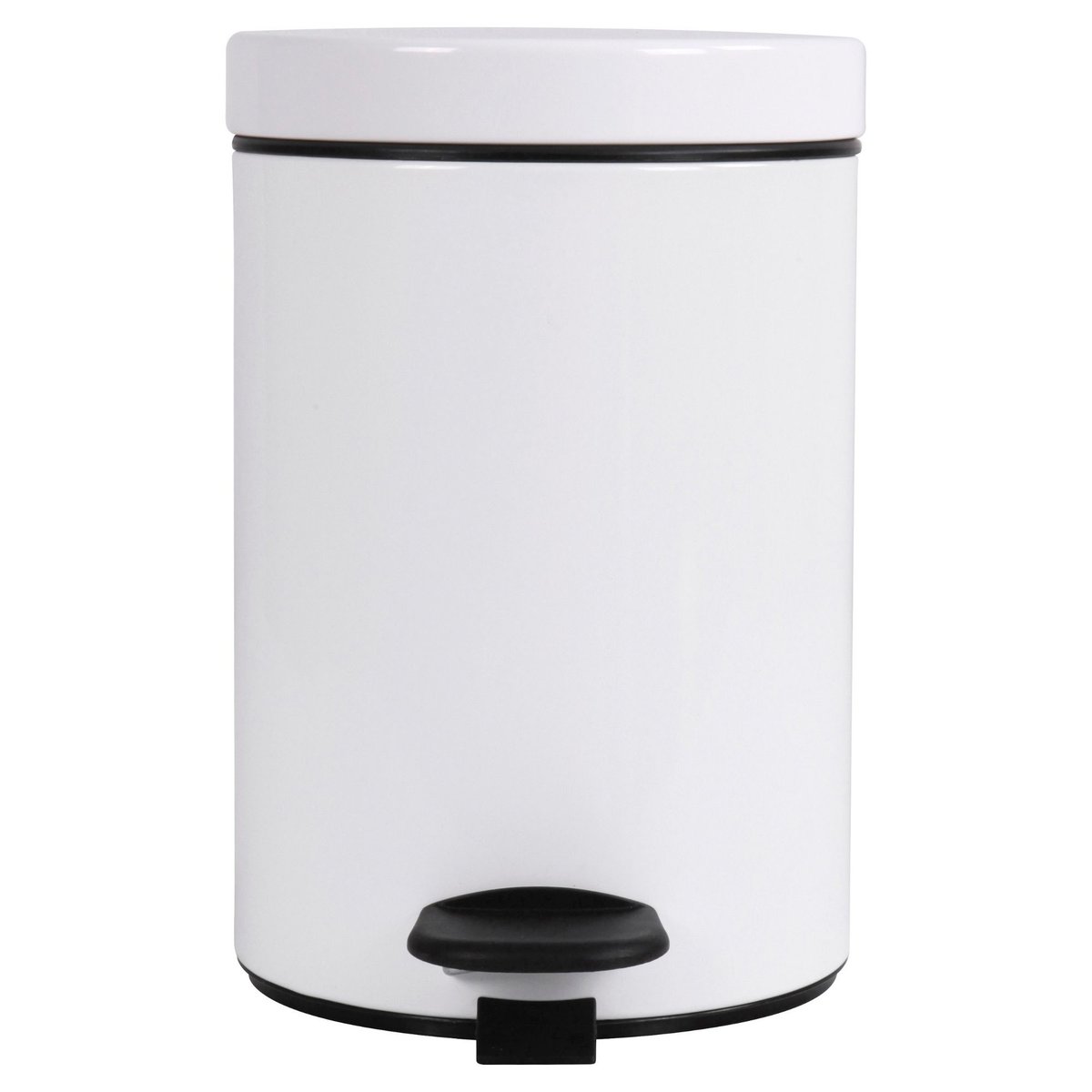 Ensemble salle de bains/toilettes avec poubelle 3L et accessoires blanc éclat, PROSPER