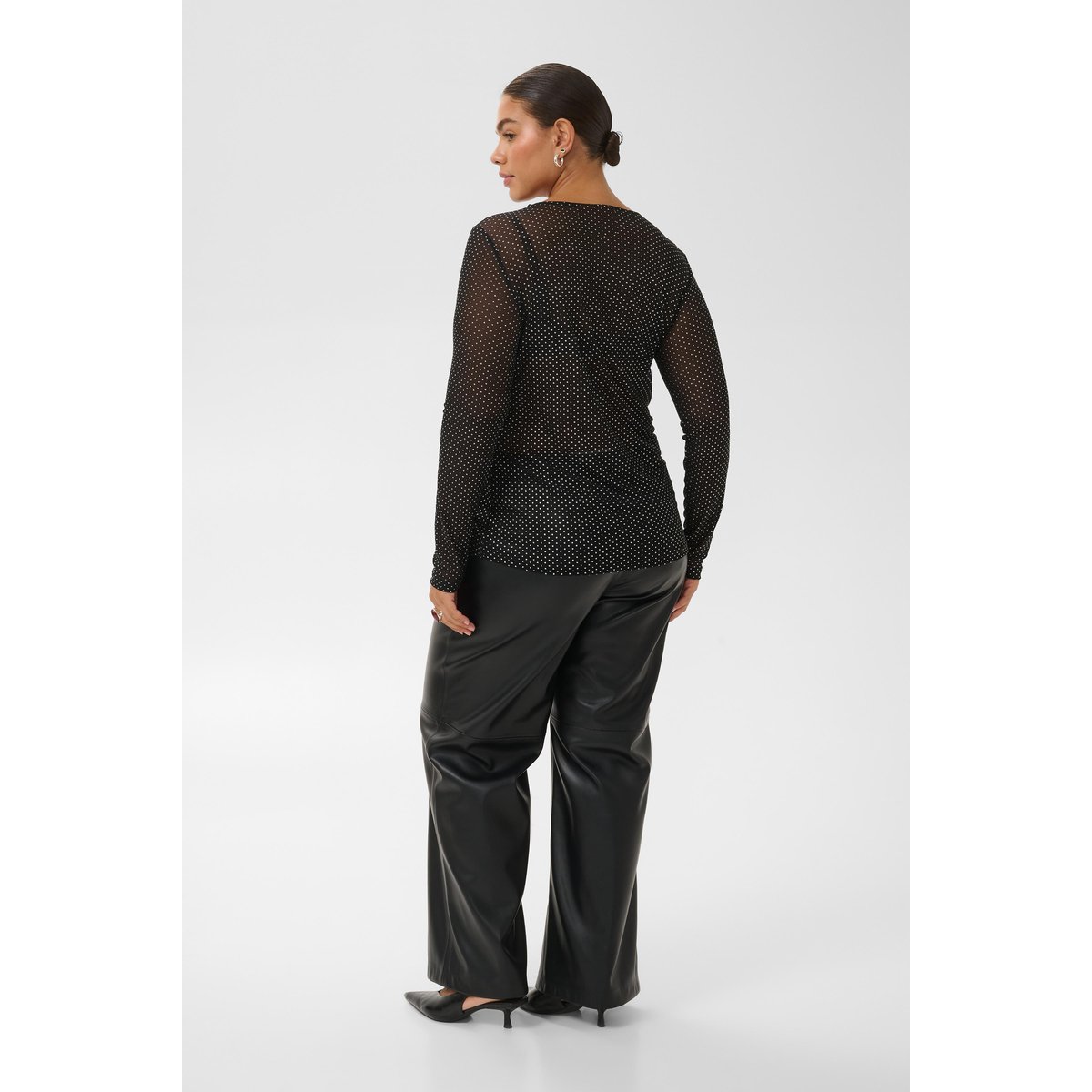 T-shirt à manches longues noir black, KAFFE CURVE