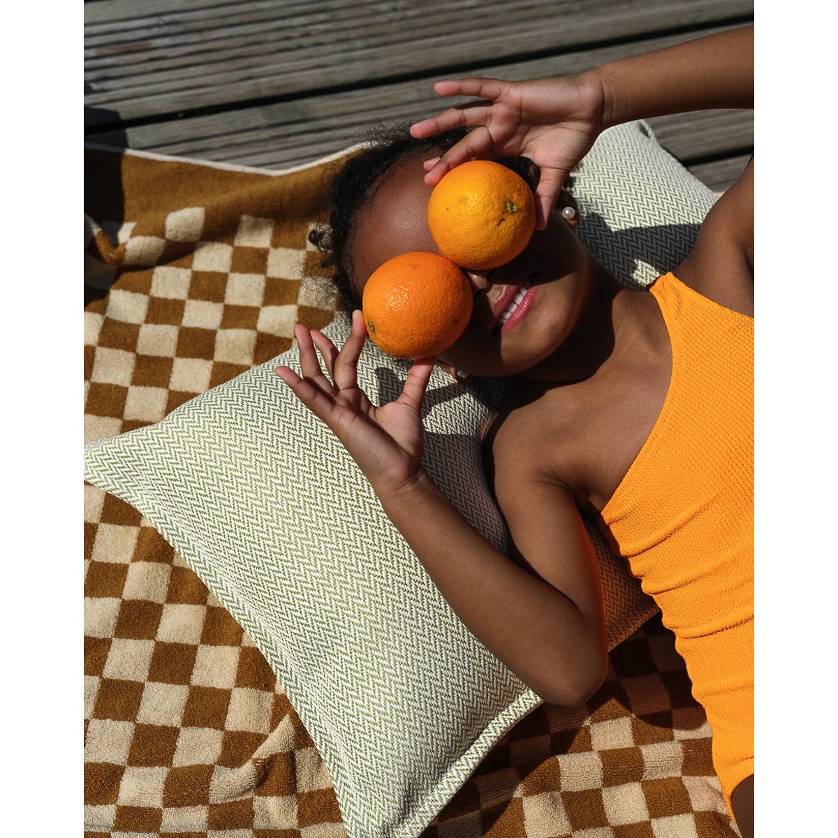 Coussin extérieur BLOCK OUTTY terra, WIGIWAMA