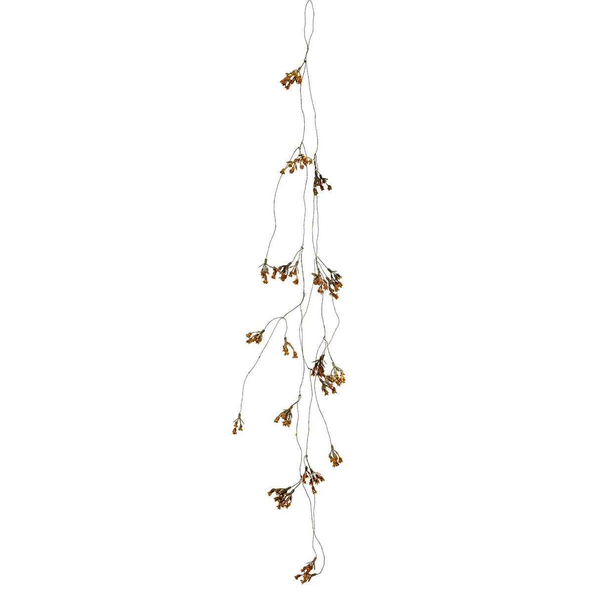 Guirlande à suspendre de mini fleurs artificielles H60 orange, SIA DECO