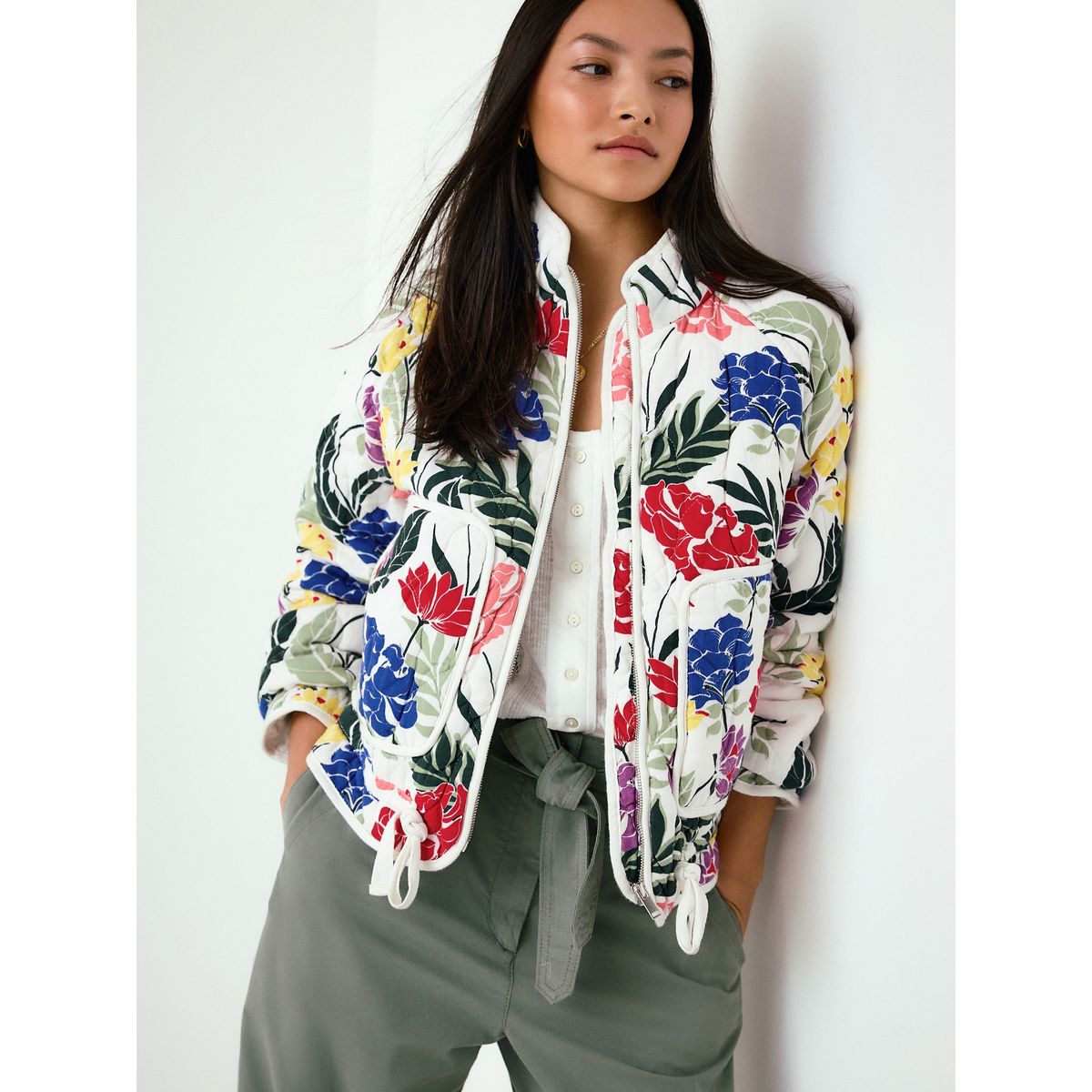 Veste matelassée imprimé fleuri, NEXT