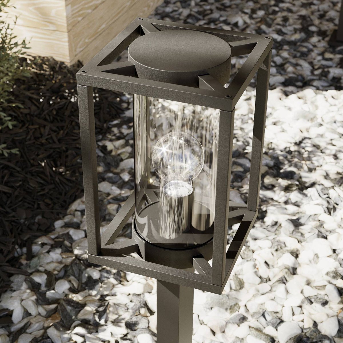 Luminaire extérieur en aluminium moderne anthracite, LUCANDE