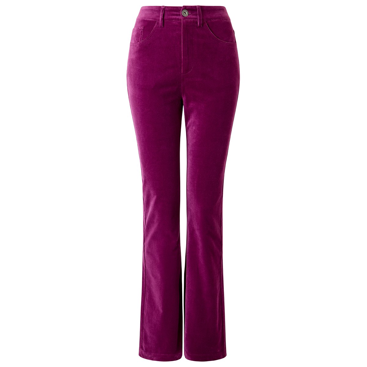 Luxueux Pantalon Bootcut en Moleskine rose, JOE BROWNS
