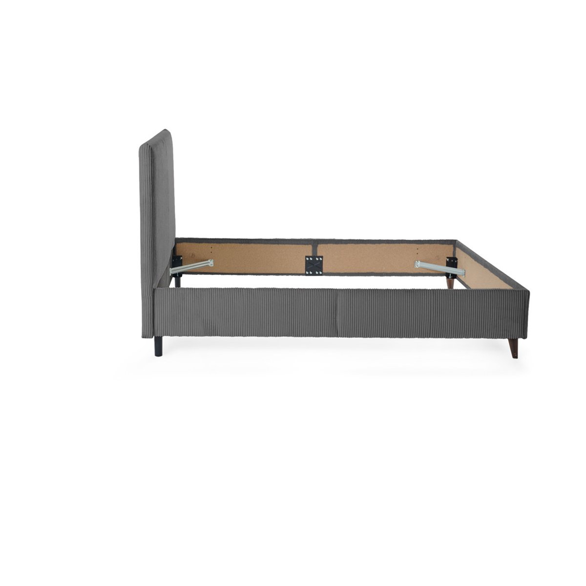 Lit - BOTTICELLI gris anthracite, BEST MOBILIER