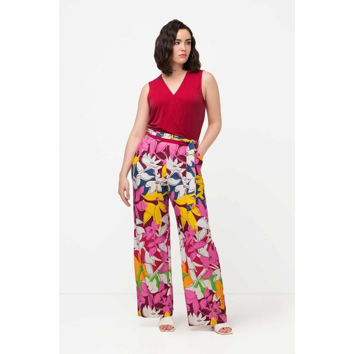 Combinaison en jersey large sans manches litchi, ULLA POPKEN