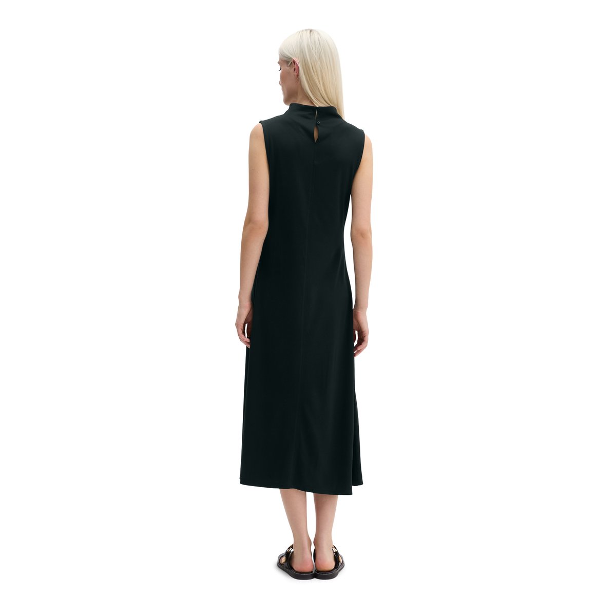 Robe en jersey fitted en jersey fluide soft touch noir, MARC O'POLO