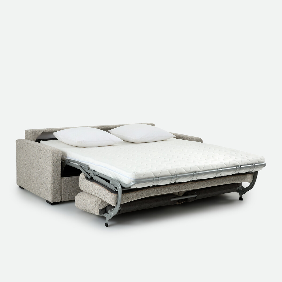 Canapé convertible, 2, 3 ou 4 places, Standard, tissu texturé moucheté, TIMOR ecru/bleu, LA REDOUTE INTERIEURS