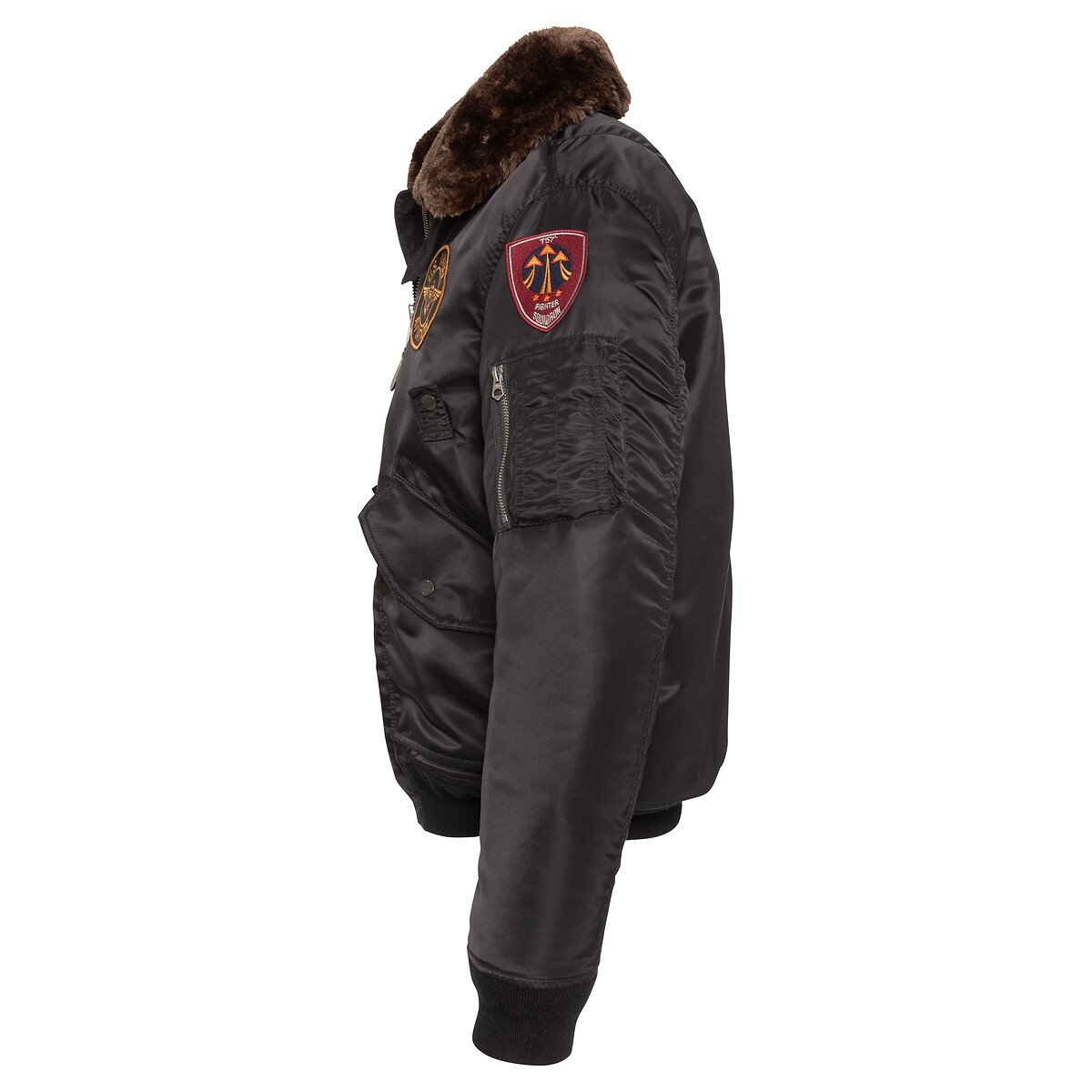 Bomber Army, unisex, collo rimovibile, AIRSTON nero , SCHOTT